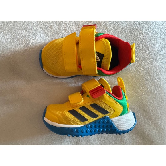 adidas Other - Adidas LEGO Sport Toddler Shoes Yellow Blue Red HQ1308 Size 4K